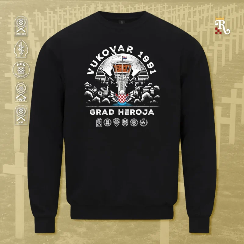 Majica Vukovar 1991 - Grad Heroja (dugi rukav)